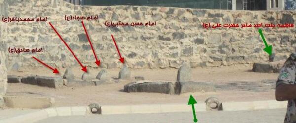 عکس قبرستان بقیع حضرت فاطمه