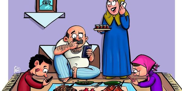 عکس نقاشی شب یلدا خیلی قشنگ