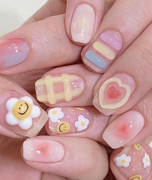 عکس ناخن ژله ای قشنگ