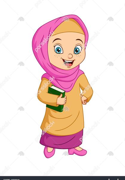 عکس دختر قرآن به دست
