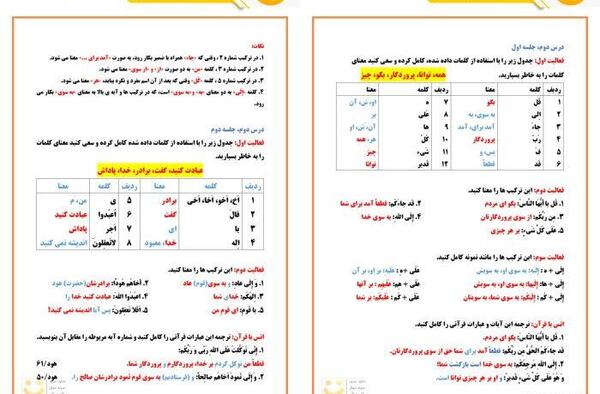 عکس صفحه قران هشتم