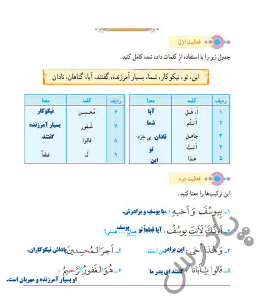 عکس قرآن هفتم صفحه ۴۴