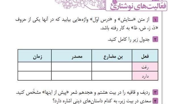 عکس صفحه ۲۳ قران هشتم