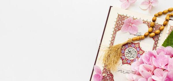 دانلود عکس قرآن و گل