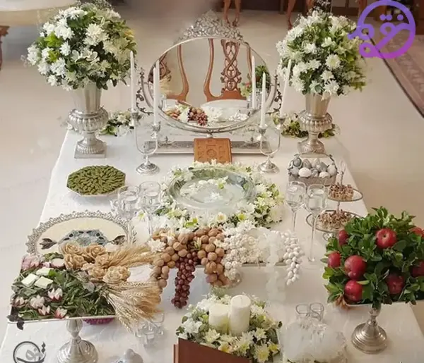 عکس تزیین قران سفره عقد