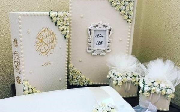 عکس تزیین قران سفره عقد