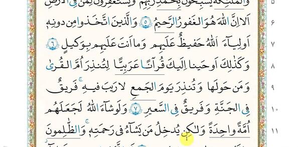 عکس قرآن چهارم صفحه ۵۵