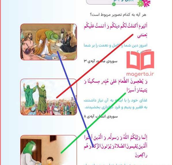 عکس صفحه ۶۹ قران پنجم