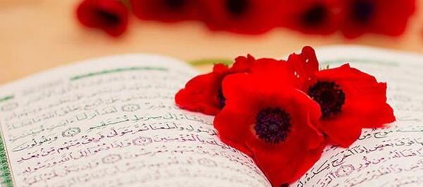 دانلود عکس قران با گل