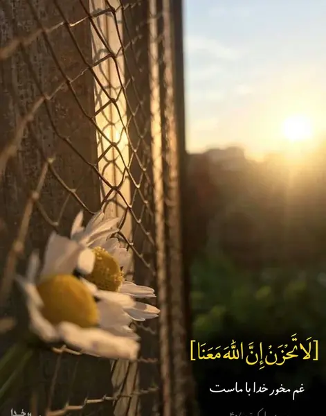 آیه عکس قرآن و گل