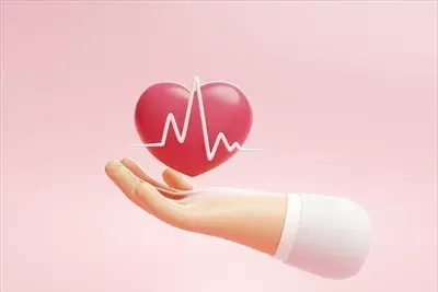 عکس قلب کارتونی صورتی