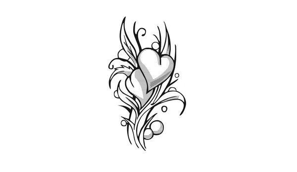 عکس نقاشی قلب کره ای