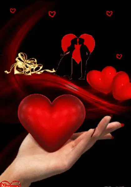 زمینه عکس قلب متحرک برای موبایل