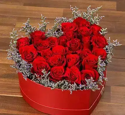 عکس قلب و گل رز