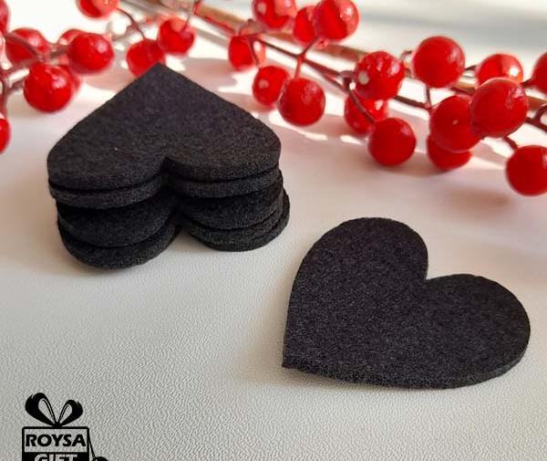 عکس گیفت قلب نمدی