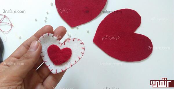 عکس گیفت قلب نمدی