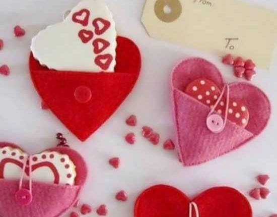 عکس گیفت قلب نمدی