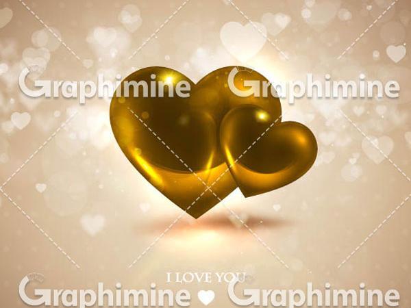 عکس قلب طلایی با کیفیت بالا