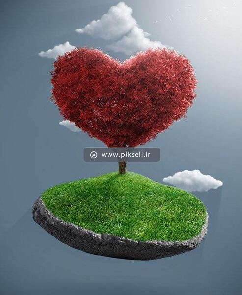 عکس طرح قلب سه بعدی