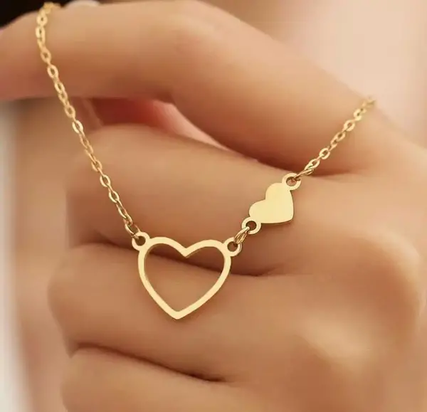 عکس گردنبند قلب دخترانه