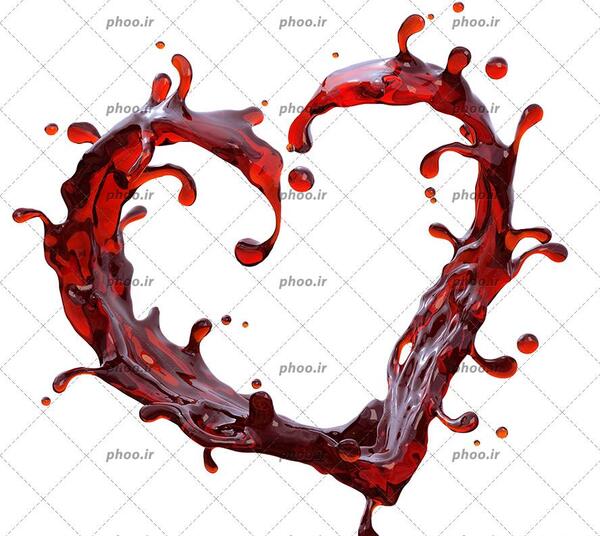 عکس قلب با پس زمینه سفید