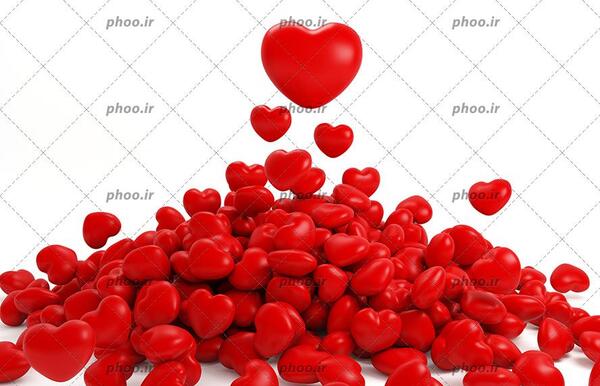 عکس قلب با پس زمینه سفید