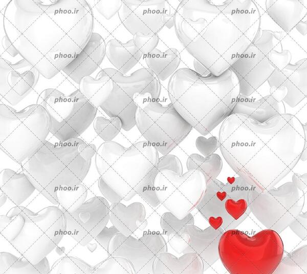 عکس قلب با پس زمینه سفید