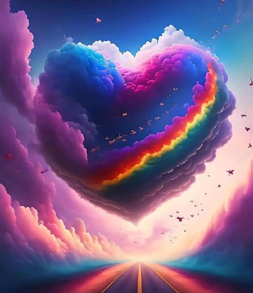 عکس قلب برای پروفایل شاد