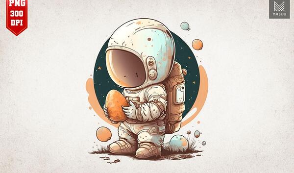 عکس فضانورد فانتزی برای تصویر زمینه
