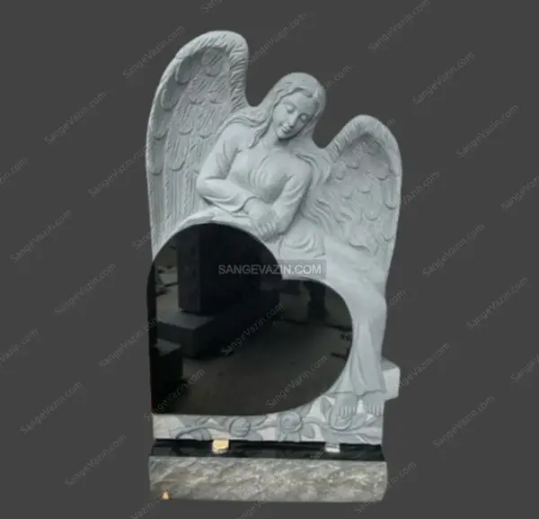 عکس فرشته روی سنگ قبر