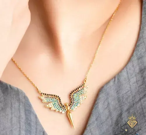 عکس گردنبند فرشته طلا