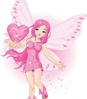 عکس فرشته ی صورتی