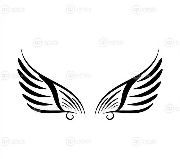 عکس فرشته با بال سیاه