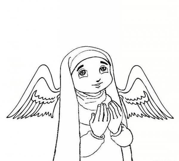عکس فرشته برای نقاشی کودکان