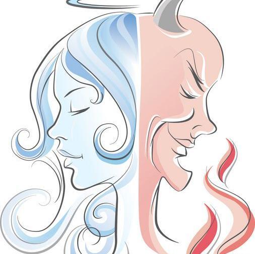 عکس فرشته و شیطان کارتونی