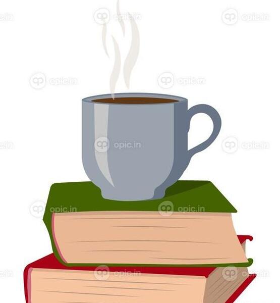 عکس فانتزی کتاب و قهوه