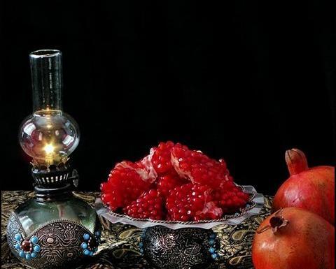 عکس فانتزی هندوانه و انار