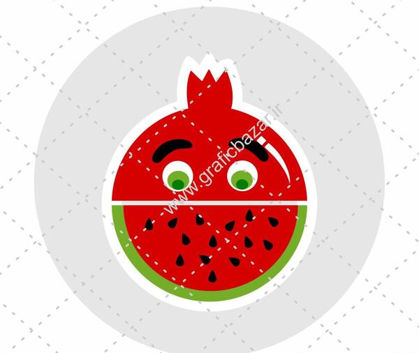 عکس فانتزی هندوانه و انار