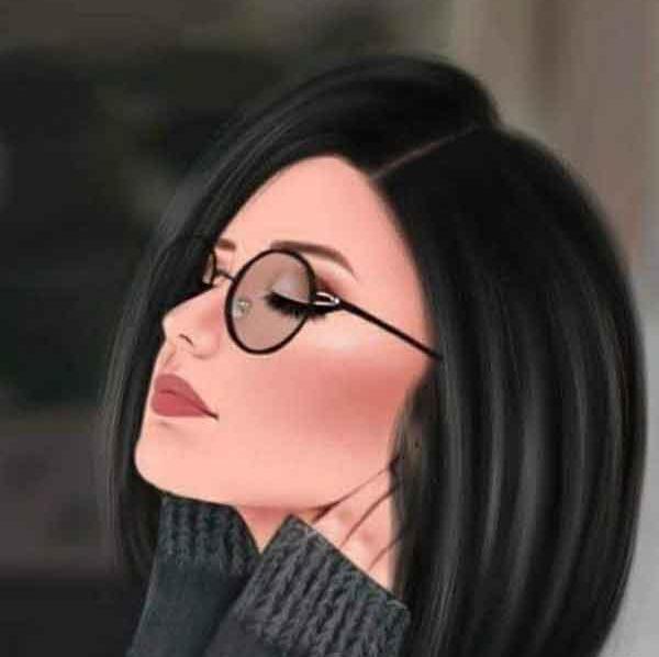عکس دختر فانتزی مشکی