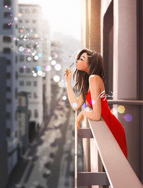 عکس فانتزی شاد دخترانه