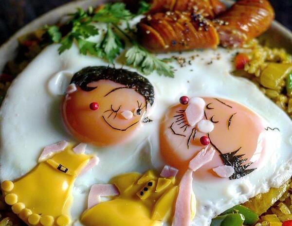 عکس از نقاشی غذا