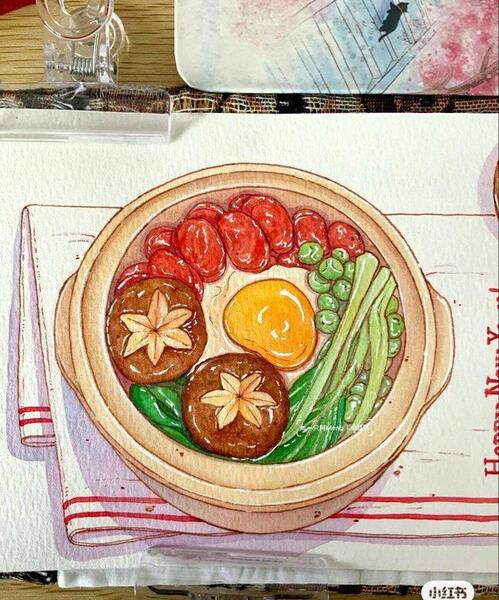 عکس از نقاشی غذا