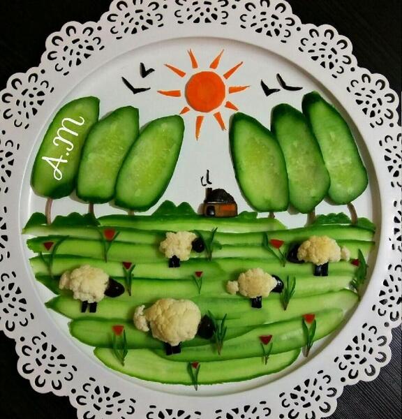 عکس از نقاشی غذا