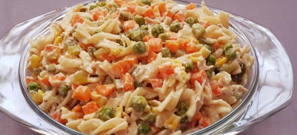 عکس غذا سالاد ماکارونی