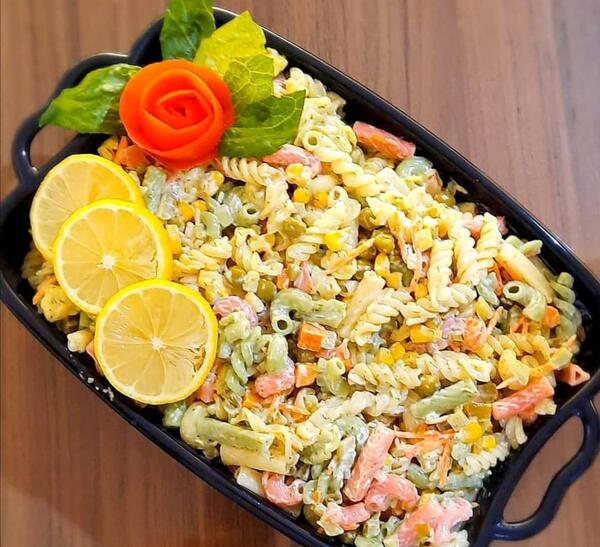 عکس غذا سالاد ماکارونی