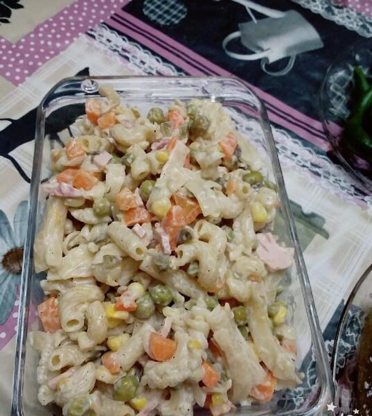 عکس غذا سالاد ماکارونی
