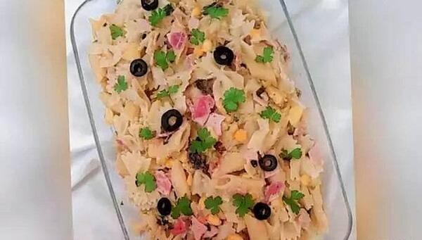 عکس غذا سالاد ماکارونی