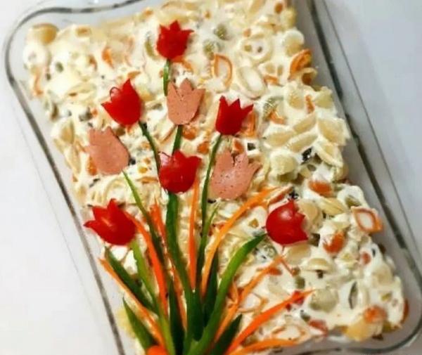 عکس غذا سالاد ماکارونی