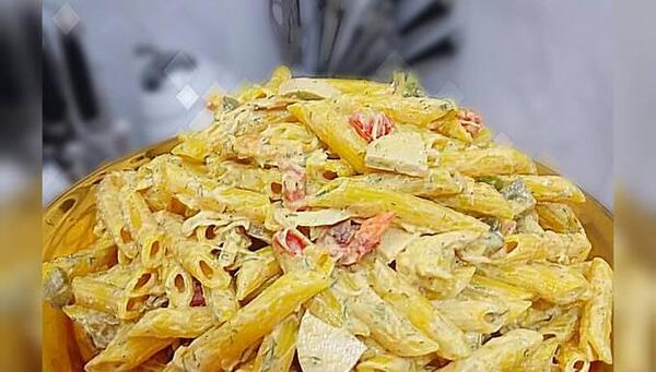 عکس غذا سالاد ماکارونی
