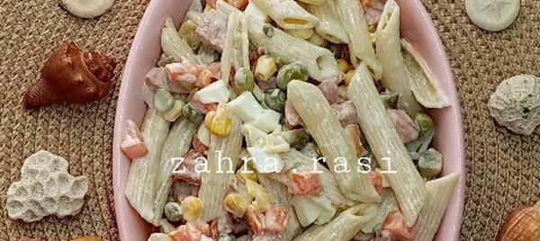 عکس غذا سالاد ماکارونی